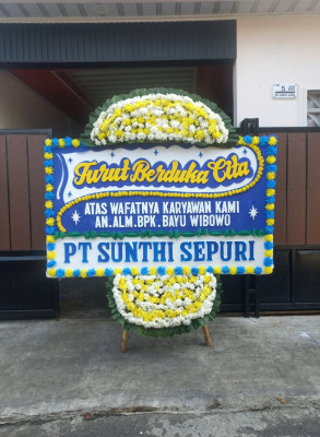 Papan Bunga Duka di Pangkan